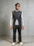 GAXCO Asymmetrical Denim Vest — Limited Denim Capsule