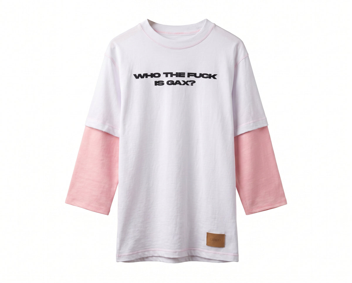 GAXCO “Who the Fuck Is GAX” Layered Long Sleeve Shirt
