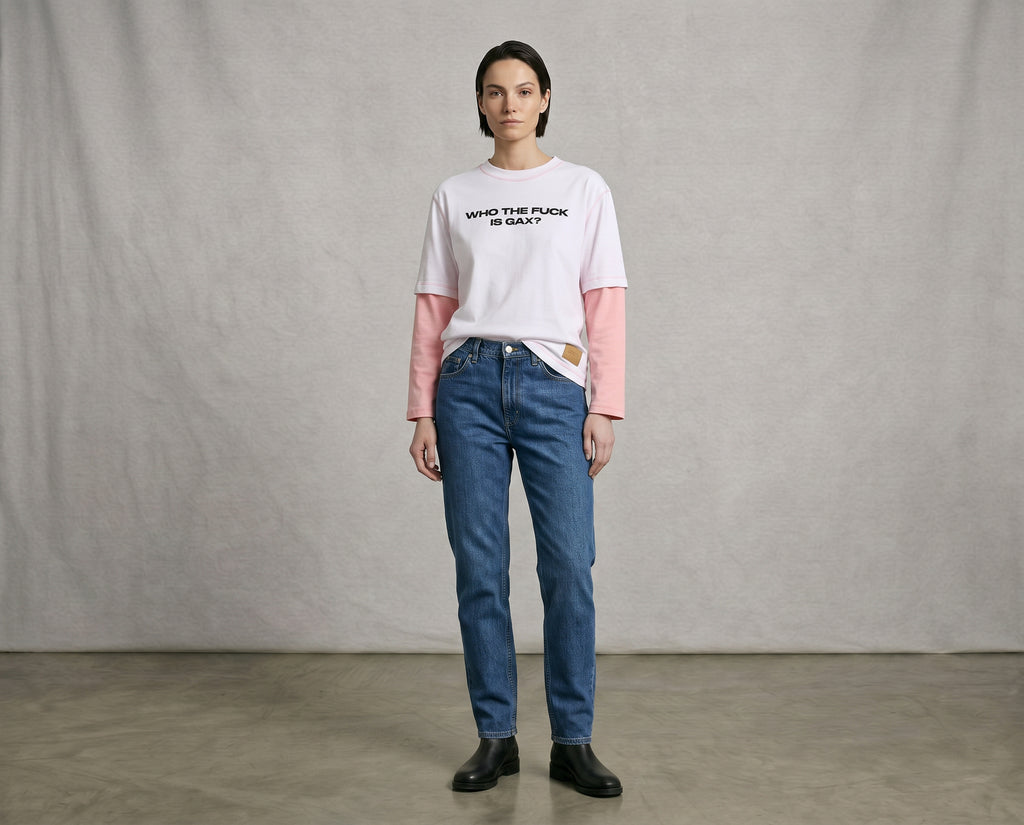 GAXCO “Who the Fuck Is GAX” Layered Long Sleeve Shirt