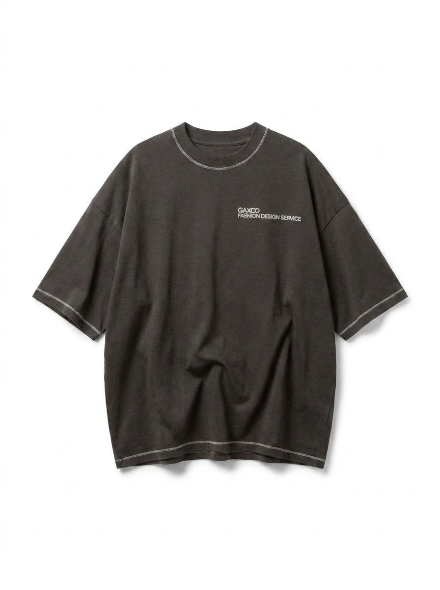 Oversized black tee featuring Creative Workers design, perfect for comfort and self-expression.