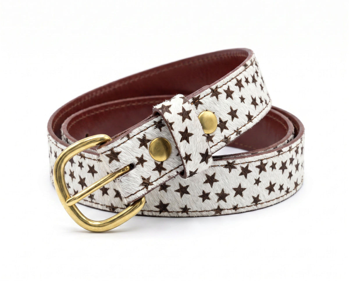 Rock Star Genuine Leather Belt